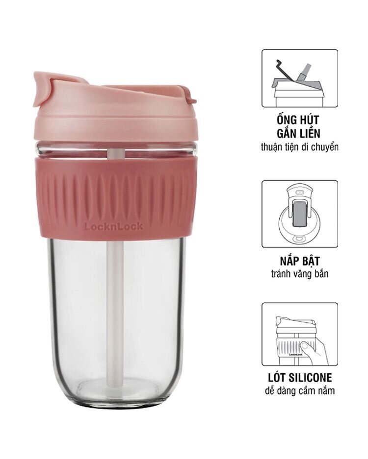 Cốc thuỷ tinh Lock&Lock Dual 500ml