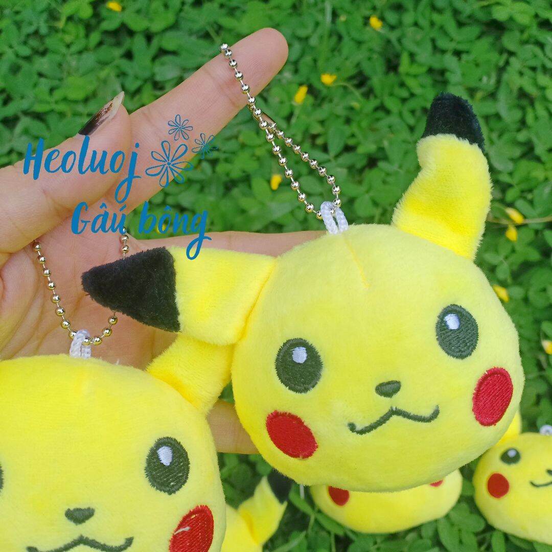 móc khoá thú bông pikachu mini
