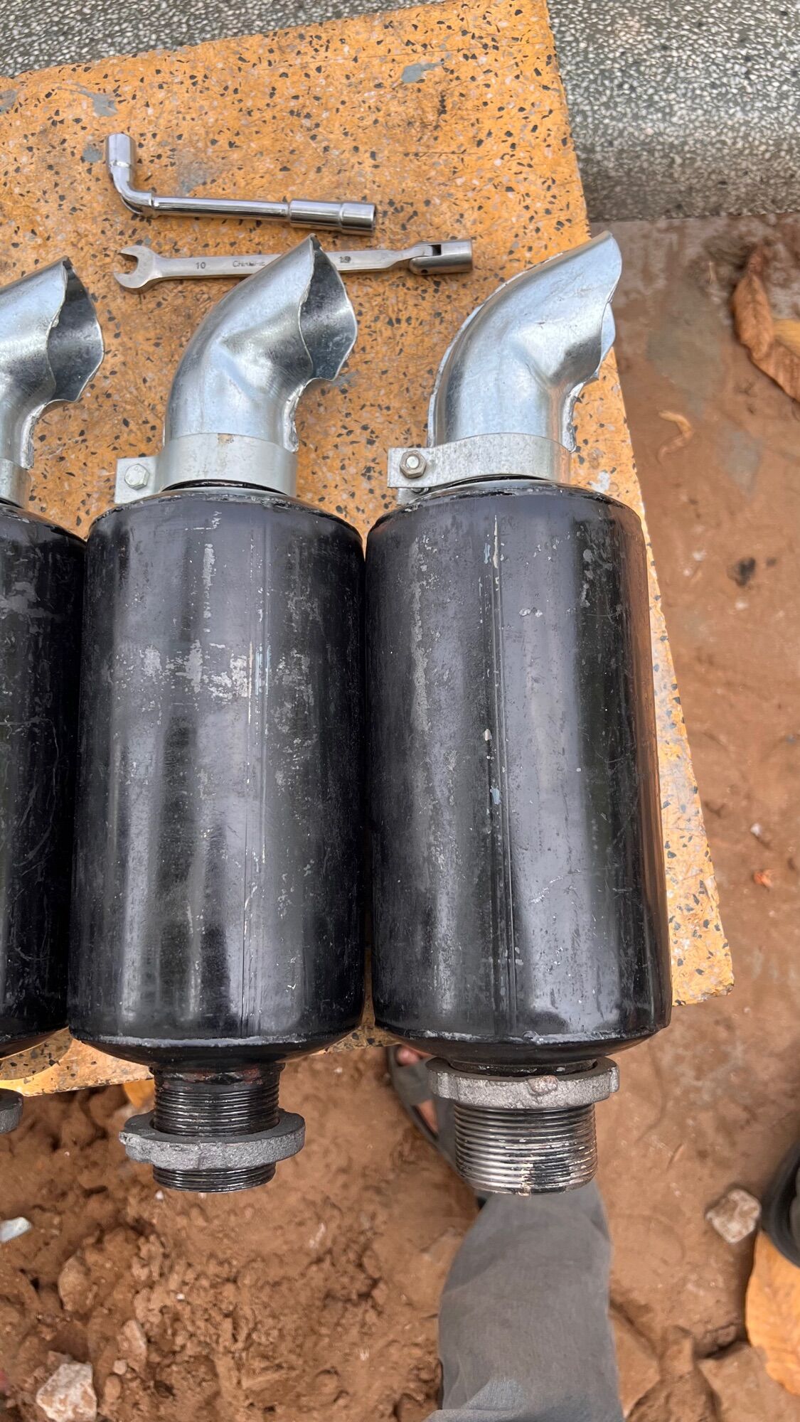 Bô giảm thanh D12,D15,D20,D24,D28,D30 họng sắt