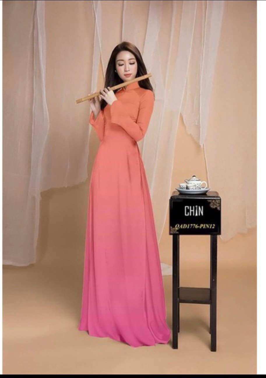 Vải áo dài màu ombre