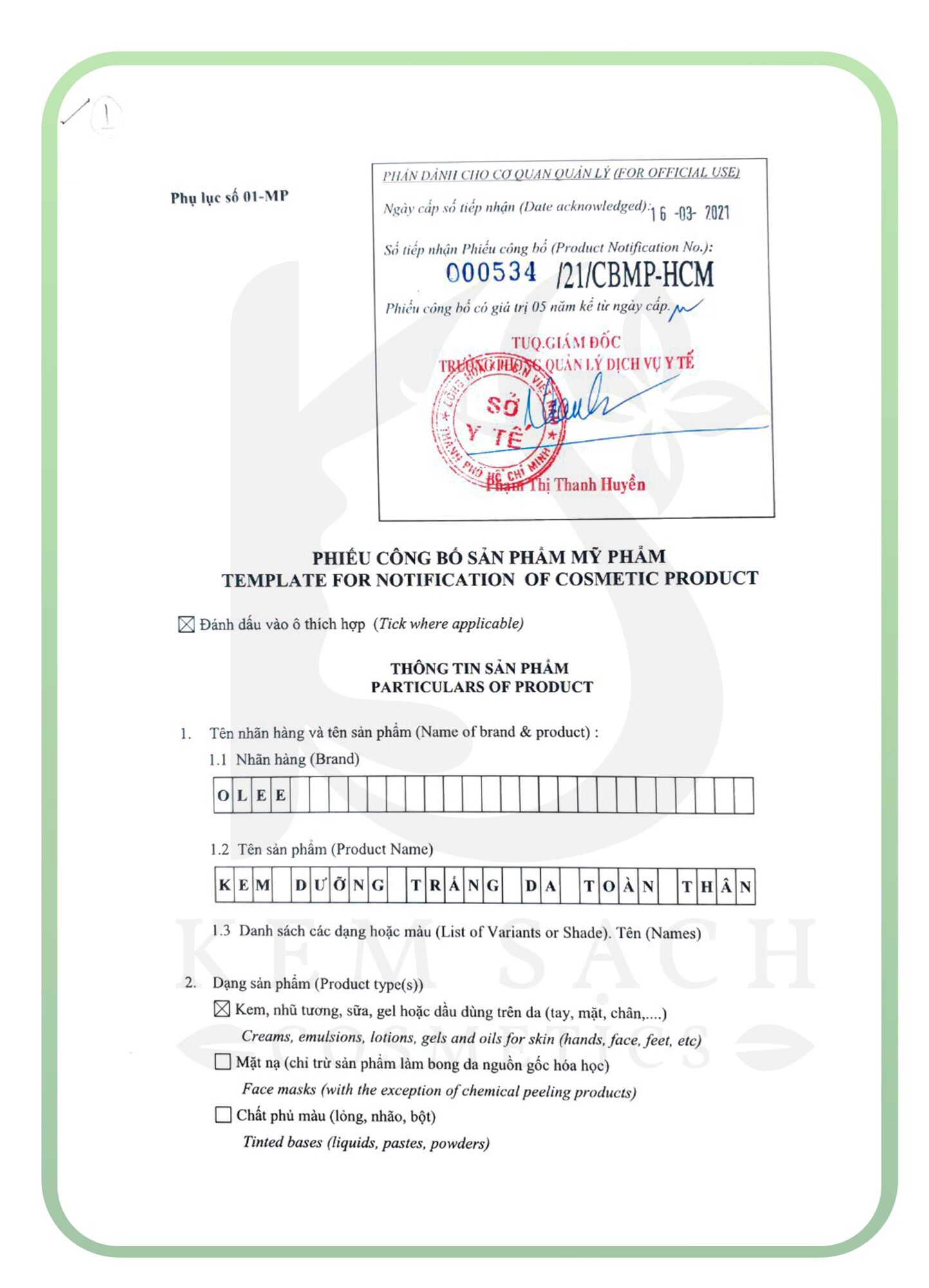 [TẶNG Ủ TRẮNG BESU] KEM BODY OLEE CAO CẤP