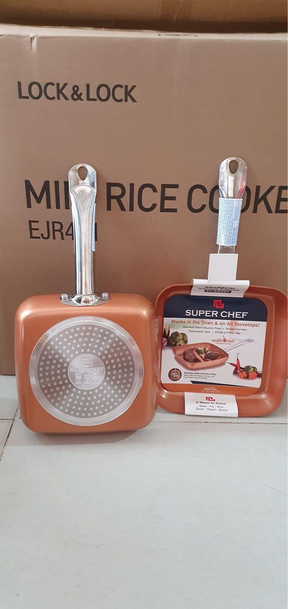 👍💁 CHẢO VUÔNG SUPER CHEF size 20cm 👍