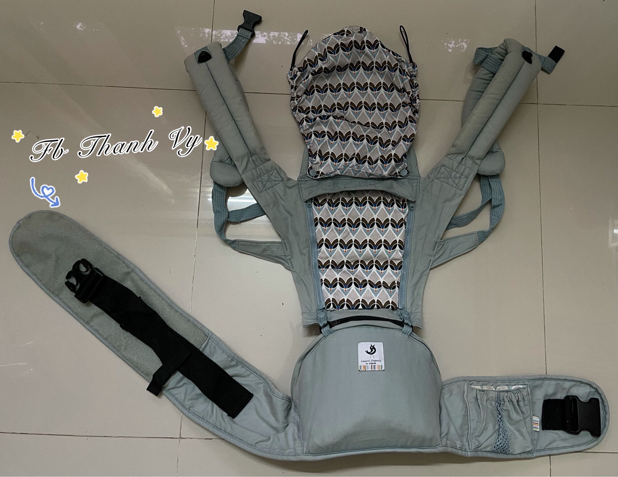 Địu ngồi pognae hàn quốc new 98%