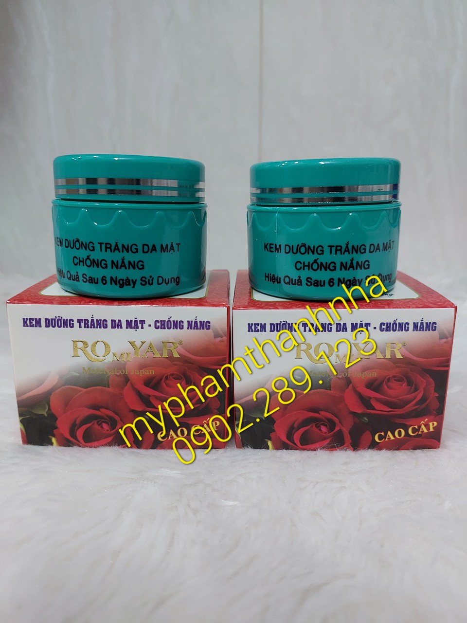 Combo 2 hủ kem mặt chống nắng 15g romiyar