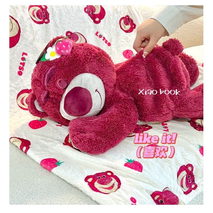 [Chính hãng Disney - Full Tag] Gấu bông Lotso kèm mền đắp dễ thương
