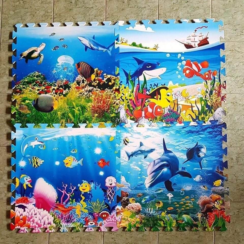 Combo 4 tấm thảm xốp 3D 60x60x1cm