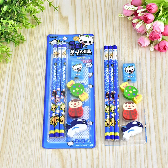 Set bút chì kèm chuốt gôm hàng tốt