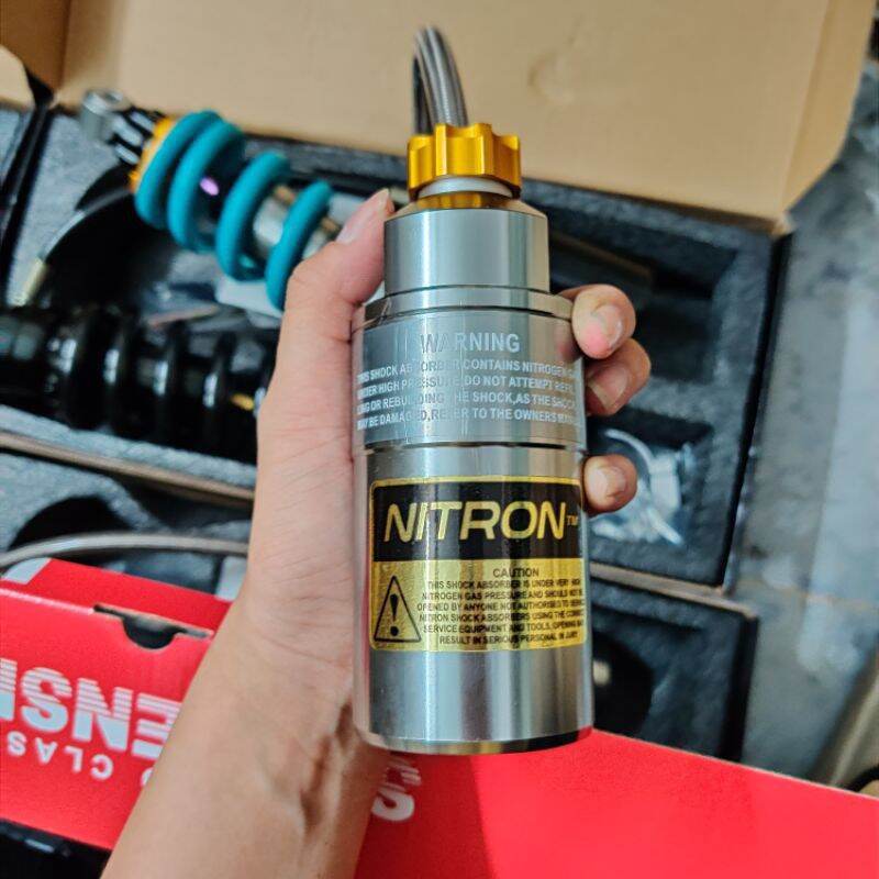 Phuộc nitron bình dầu gắng raider satria