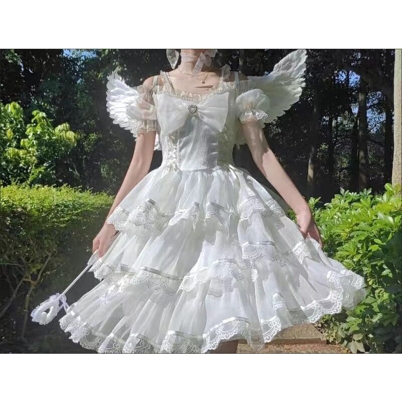 Váy lolita trắng đầm công chúa