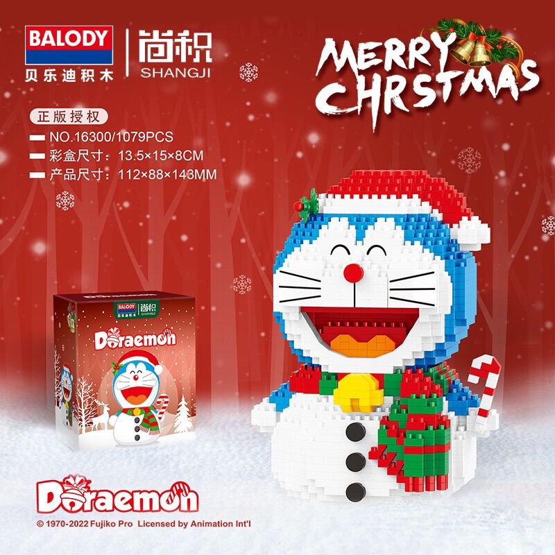 Xếp hình doremon giáng sinh