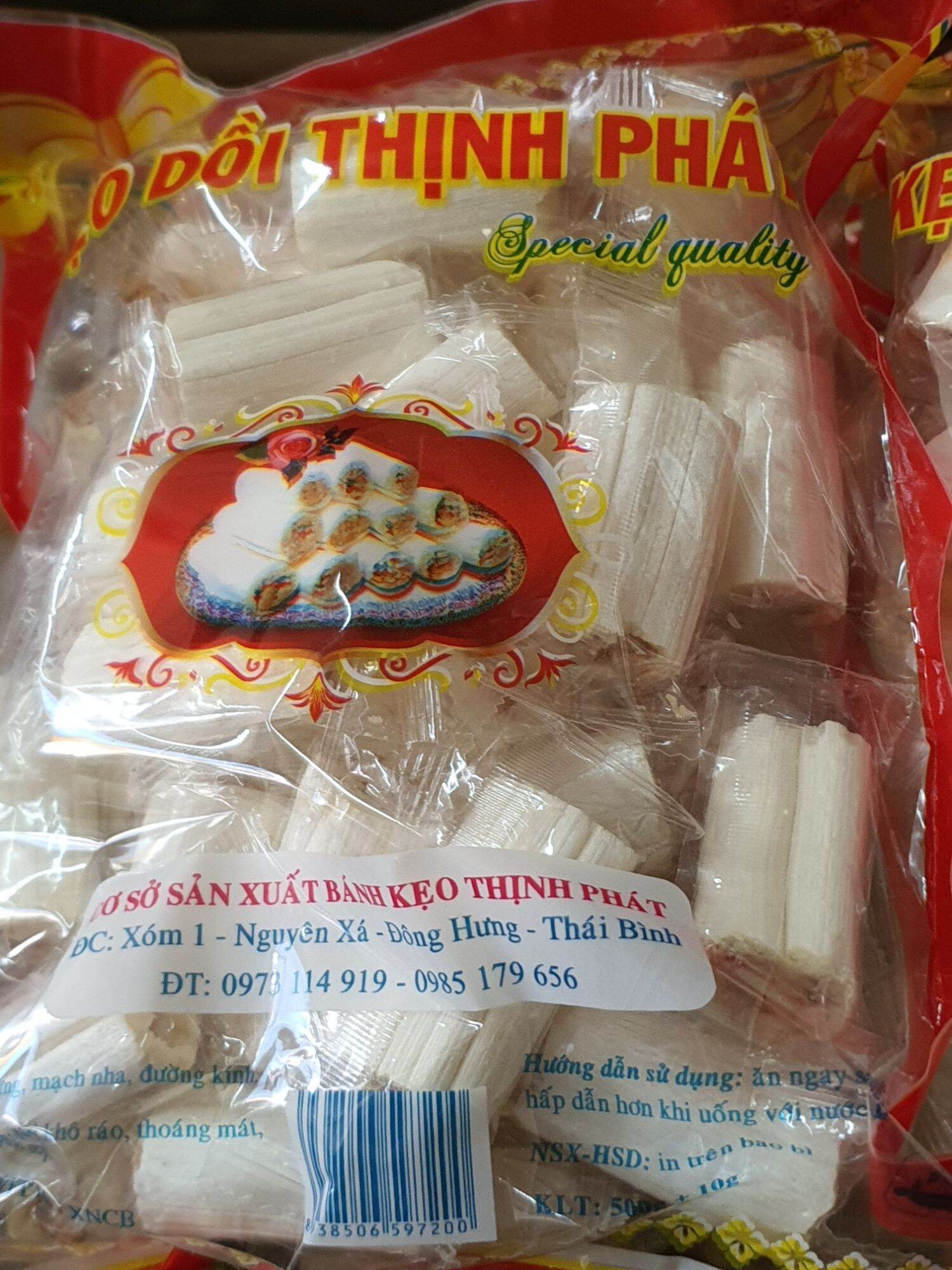 kẹo dồi (còn gọi là kẹo kéo tuổi thơ ) THỊNH PHÁT loại đặc biệt 500gr