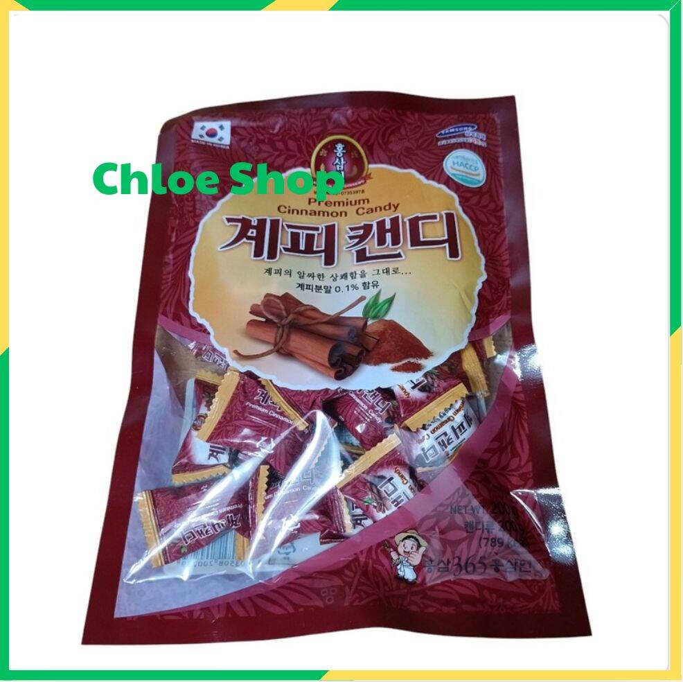 Kẹo quế, Kẹo Gừng Hàn Quốc 200g/bịch