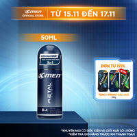 Lăn khử mùi X-men Metal - Khô thoáng 50ml