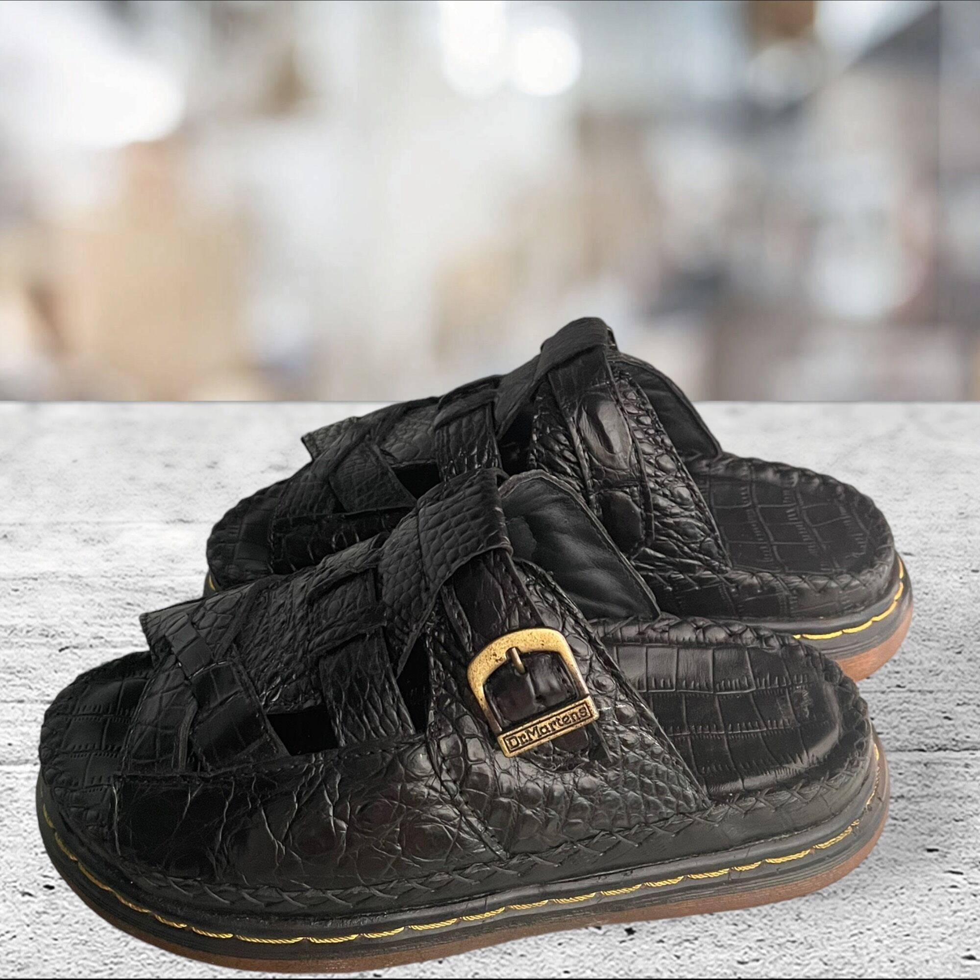 Doctor Men's Slippers in Genuine Crocodile Leather