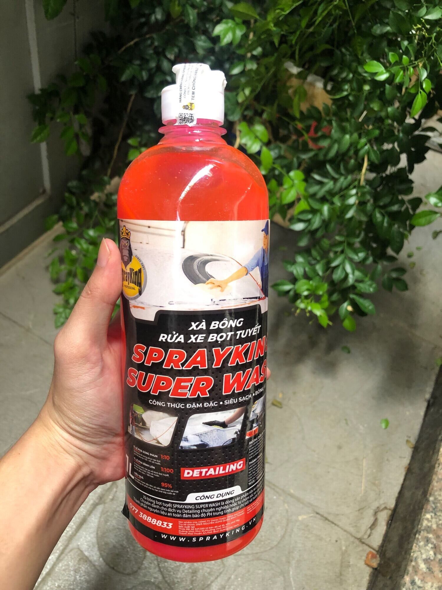 Nước rửa xe sprayking, xà bông rửa xe sprayking chính hãng