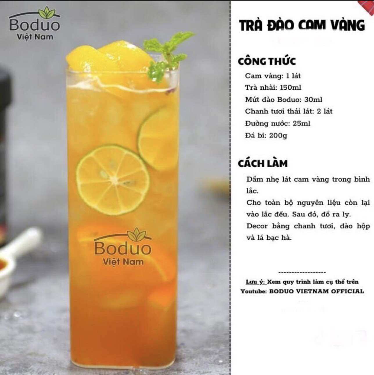 Mứt đào Boduo hộp 1,3kg