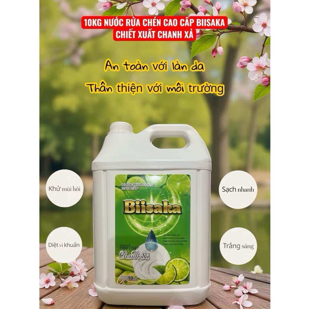10kg Biisaka Premium Dishwasher Detergent Lemon Scent