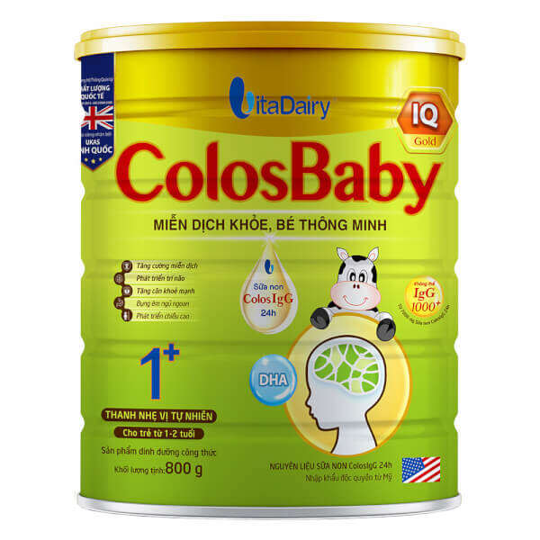Sữa Colosbaby IQ Gold 1+ 800g 1 - 2 tuổi