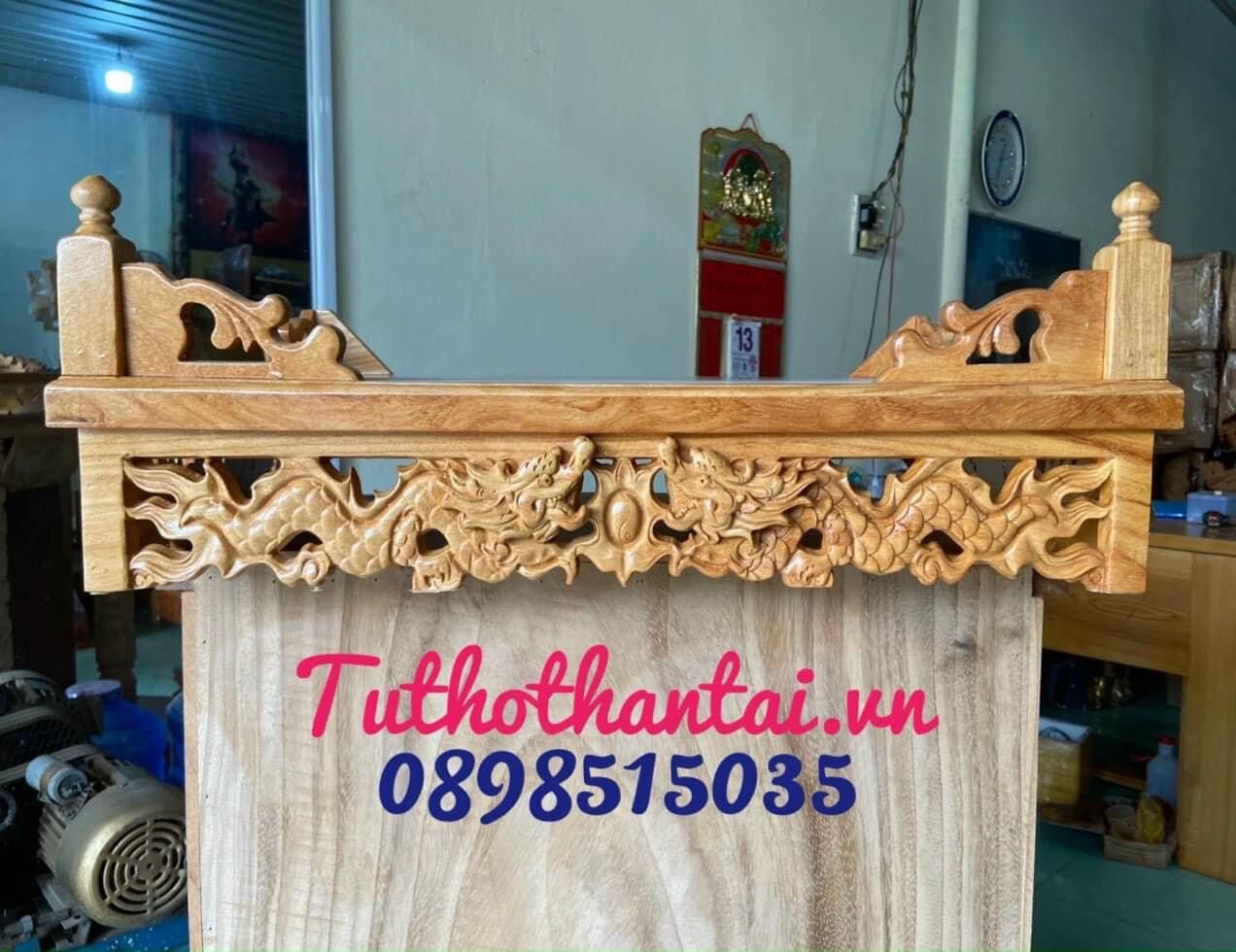 Bàn thờ treo tường Rồng ngang 60cm