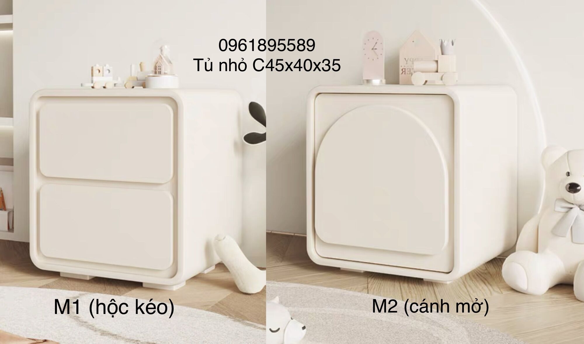 Tủ nhỏ đầu giường c45x40x35 #cowo