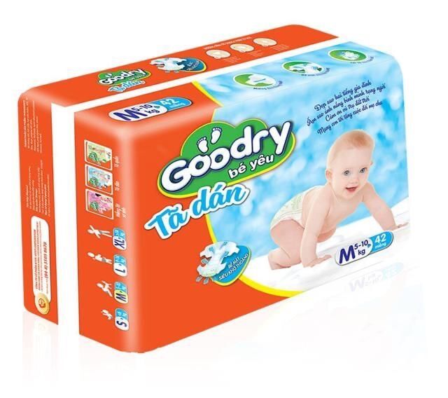 Tã Dán Goodry gói đại S46/M42/L38/XL34