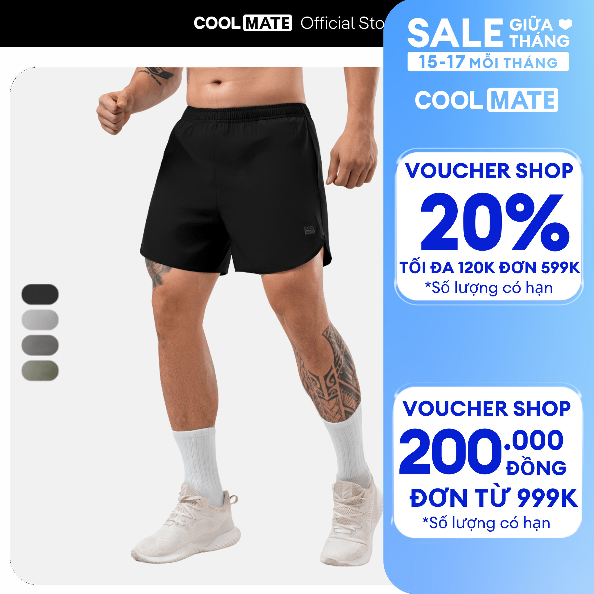 [GIÁ TỐT]Quần Short Thể Thao Economy II - Coolmate