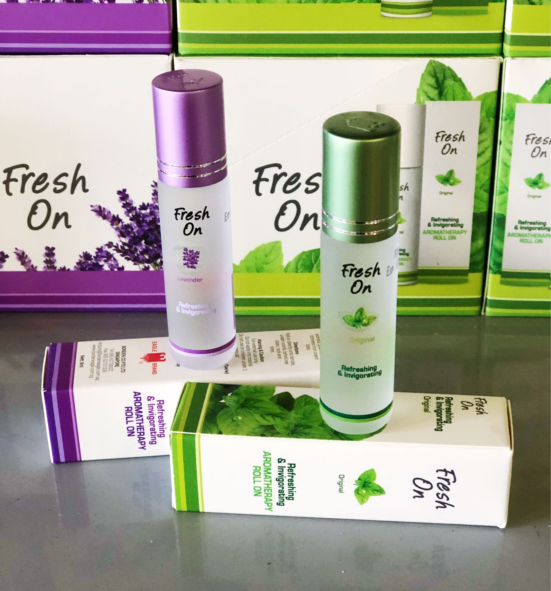 [chính hãng] DẦU GIÓ LĂN FRESH ON SINGAPORE 8ML