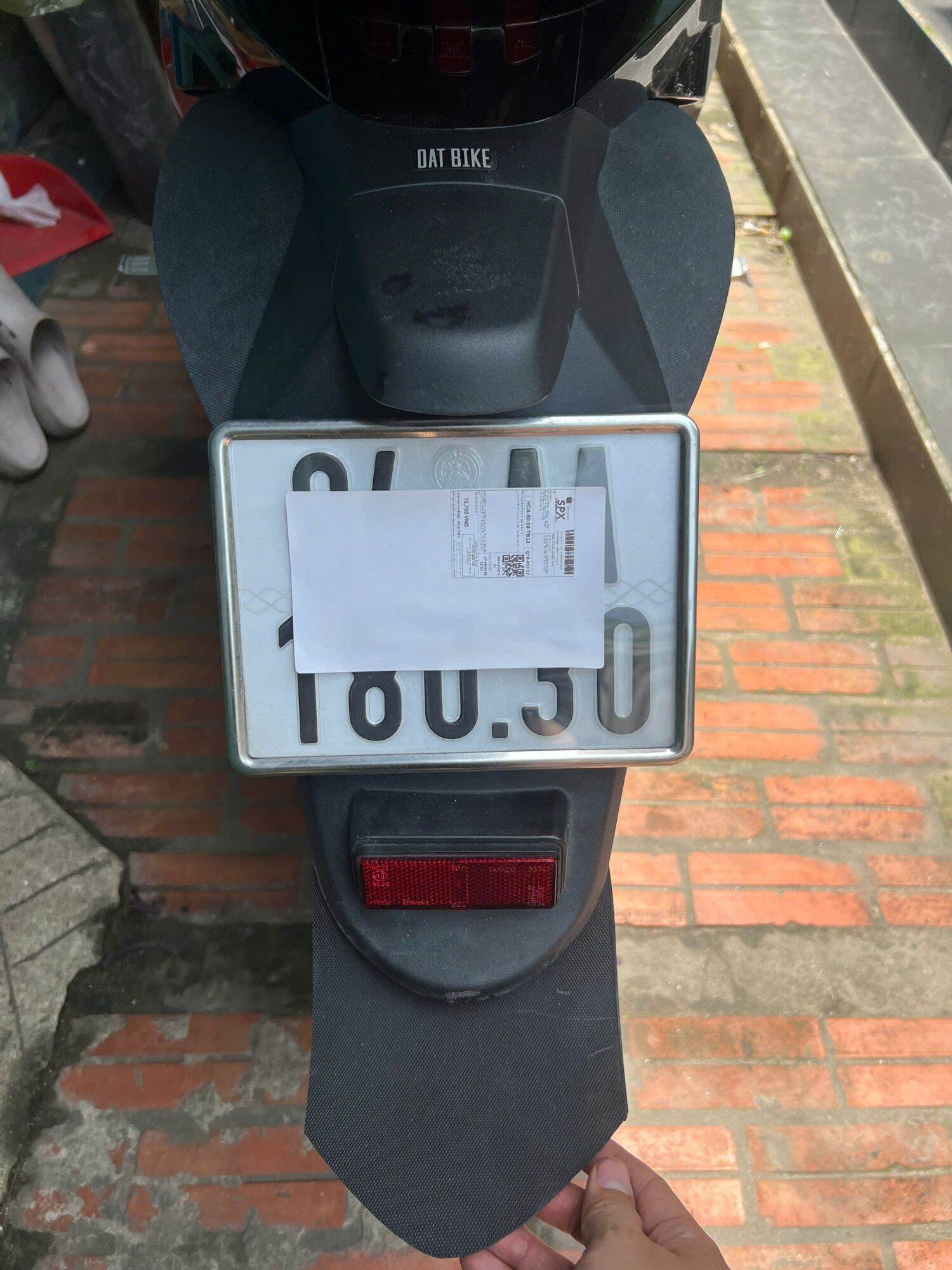 chắn bùn dè sau xe điện Datbike quantum s123