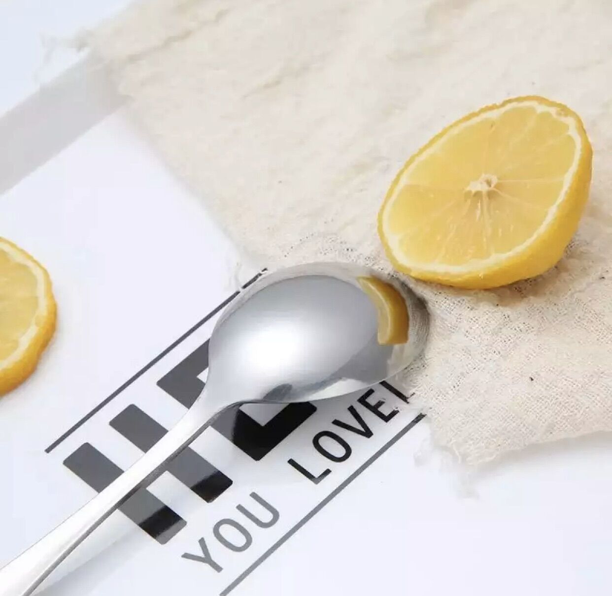 Muỗng, Thìa Inox Cán Logo Hình Thú -T768