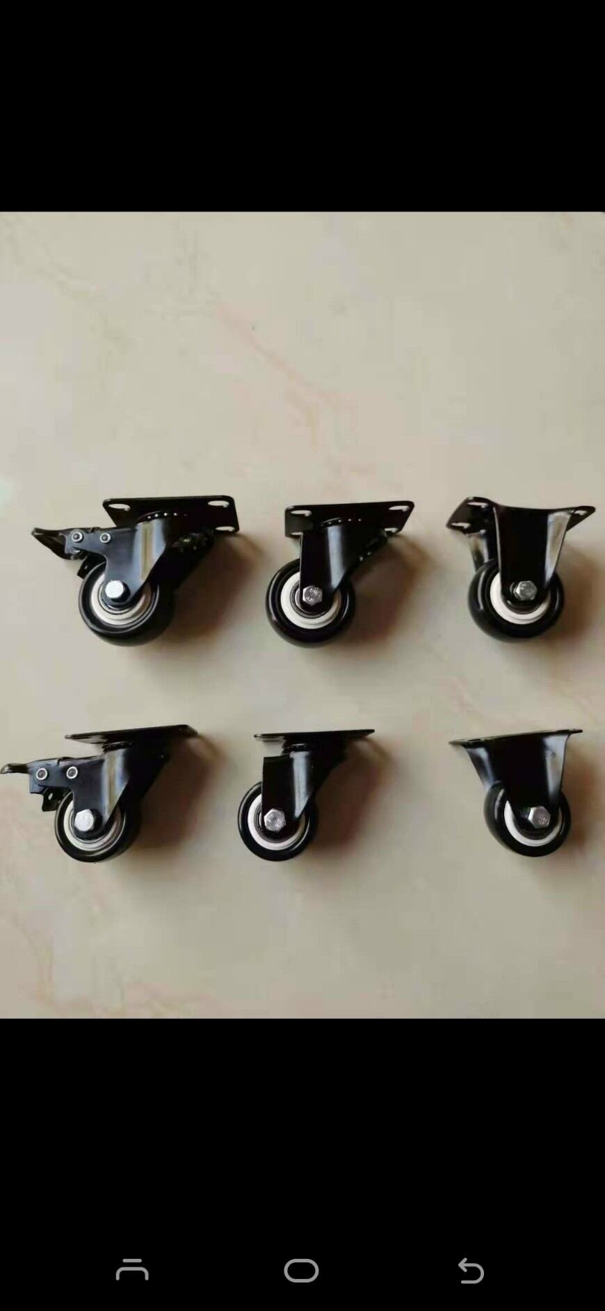 Bánh xe đẩy nhập khẩu 4 phân, gồm 2 xoay 2 khoá, sỉ số lượng, hàng y hình