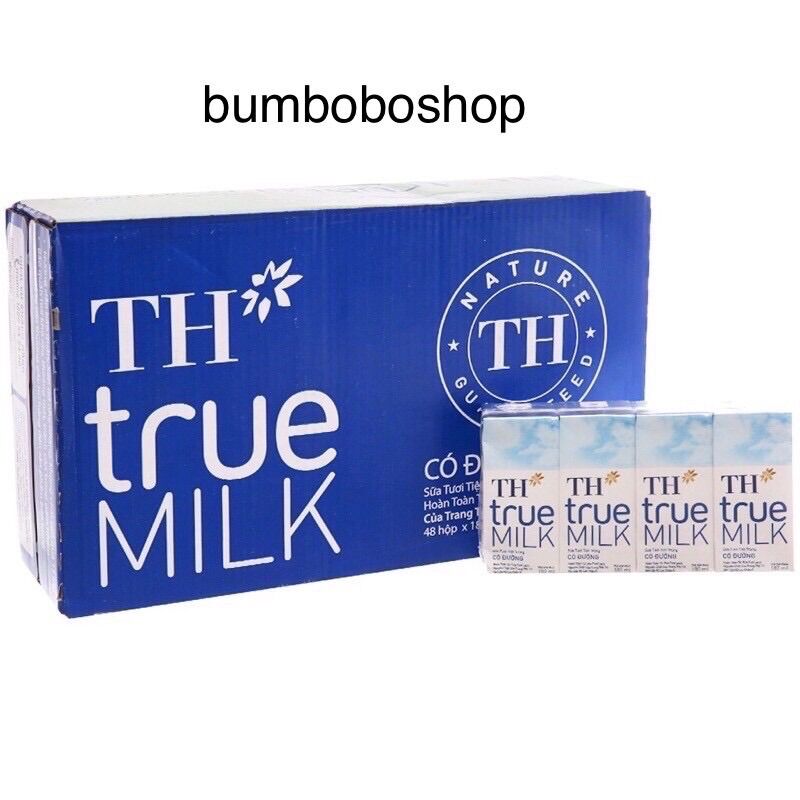Thùng 48 hộp TH true milk có đường