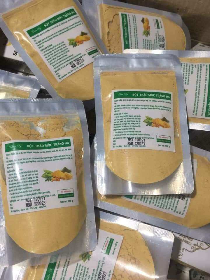 Bột thảo mộc trắng da (Đắp mặt, tắm)