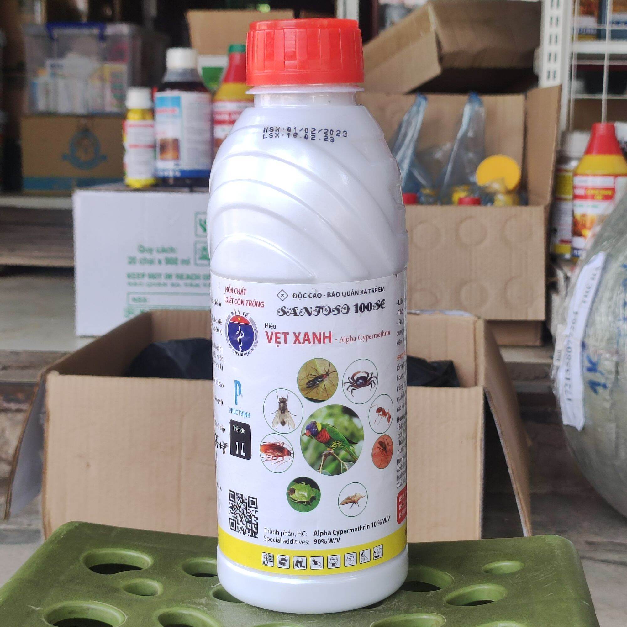 Vẹt xanh chai 1 lít
