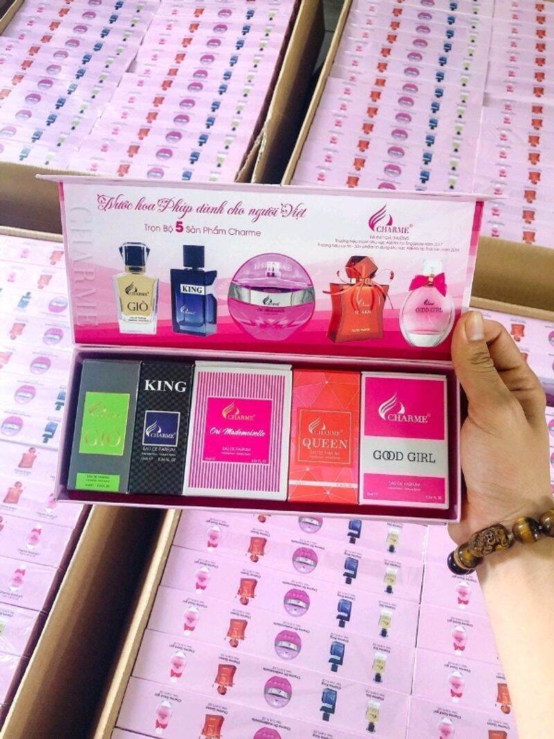 Bộ nước hoa mini 5 chai (2 mùi nam 3 mùi nữ 10ml)