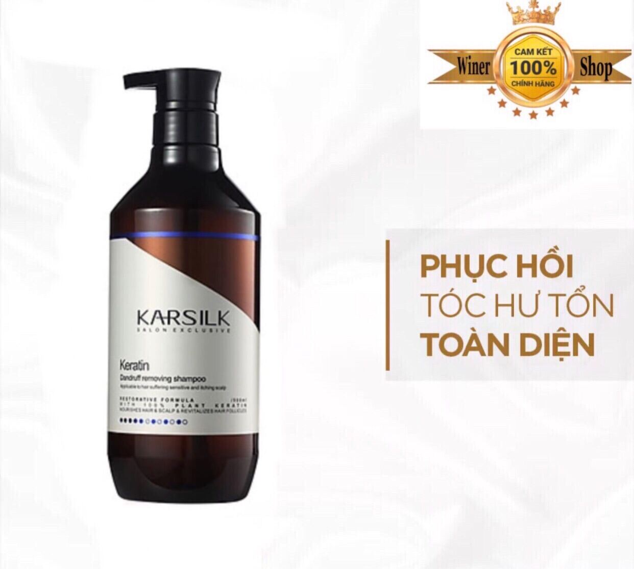 Dầu Gội Karasilk Keratin Repairing Shampoo Phục Hồi Tóc Hư Tổn 800Ml