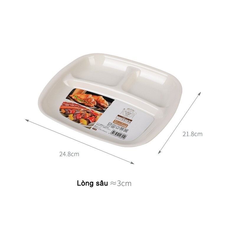 Khay ăn dặm chia ngăn nội địa Nhật