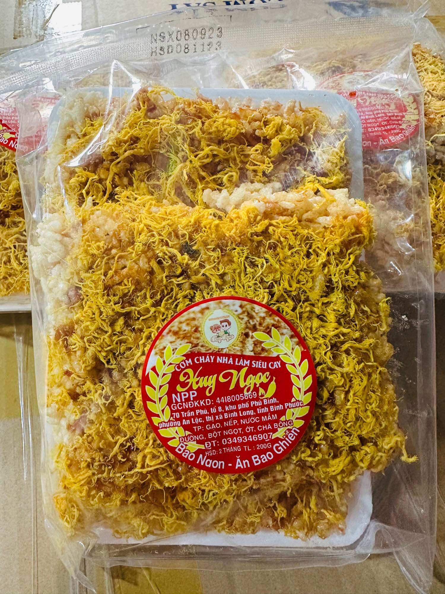 Cơm cháy sốt siêu cay chà bông ngon