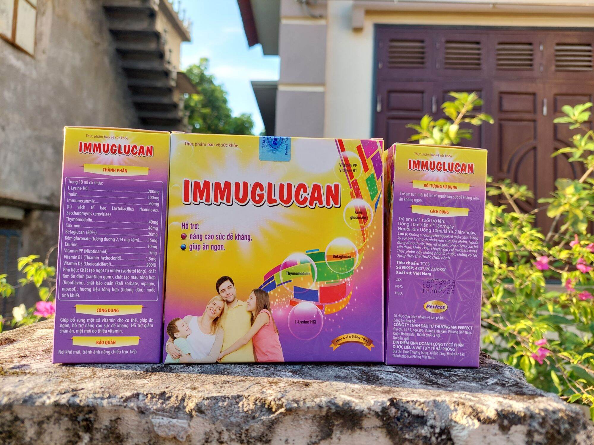 Siro ăn ngon ngủ ngon Immunglucan ( siro perfect mới)