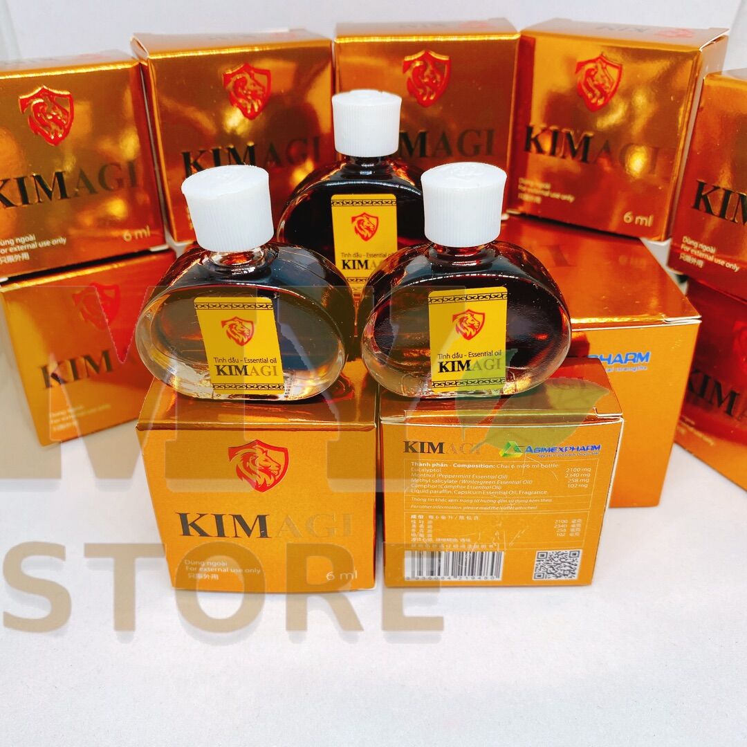 (Chính Hãng) Dầu Gió Kimagi Nâu( Hương Nước Hoa) 6ml