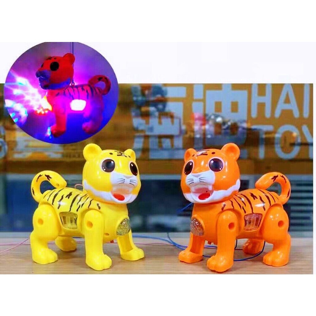 Đồ chơi con cọp con hổ chạy pin nhạc đèn cực kỳ vui nhộn. Lồng đèn trung thu