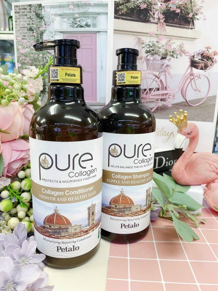 Dầu gội pure collagen petalo ý 850ml