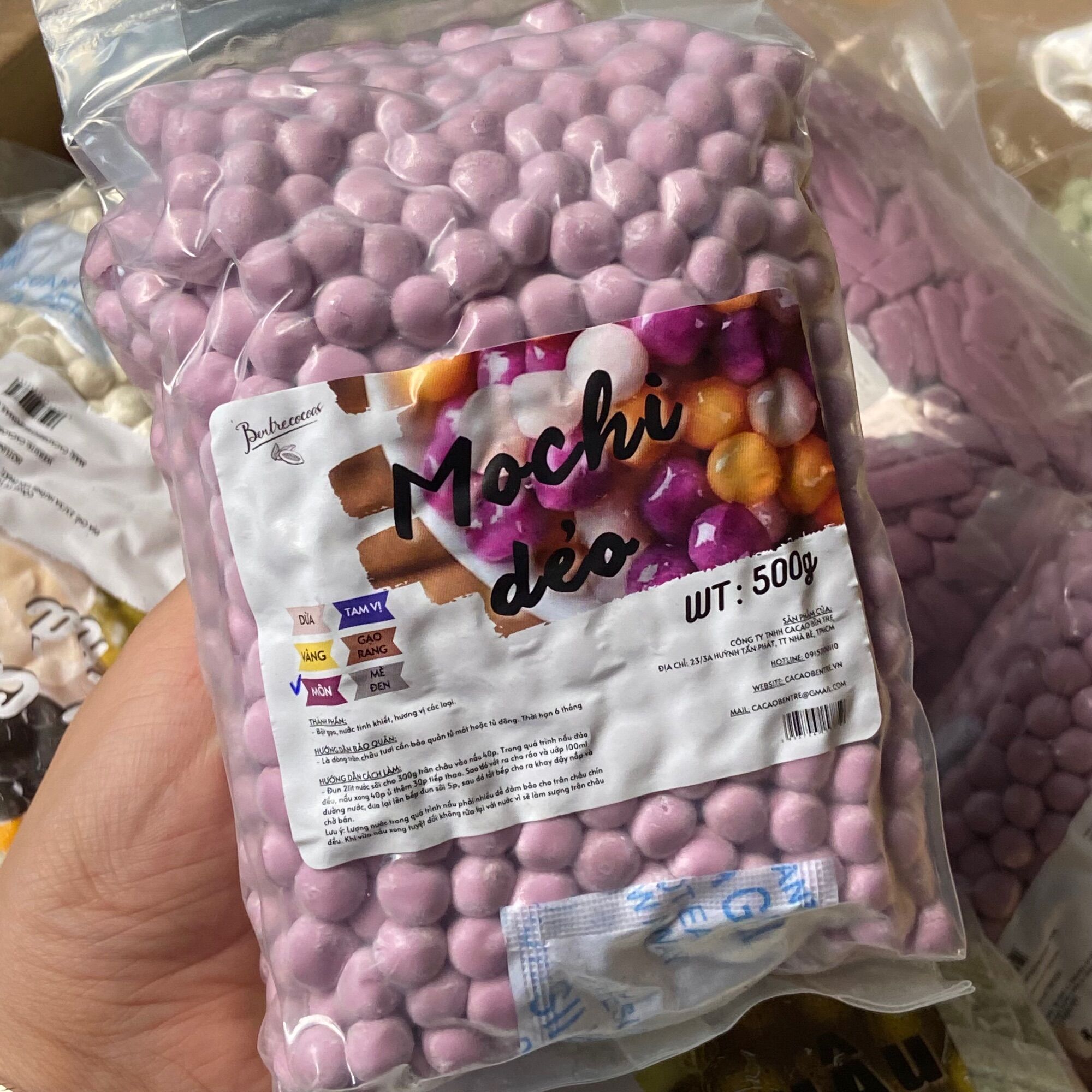 Trân Châu Mochi Khoai Tím - Gói 500gr