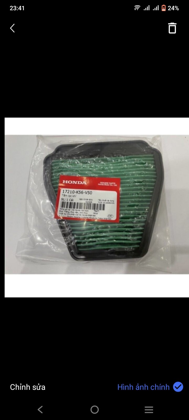 LỌC GIÓ WINNER X / Win v1 150 zin honda