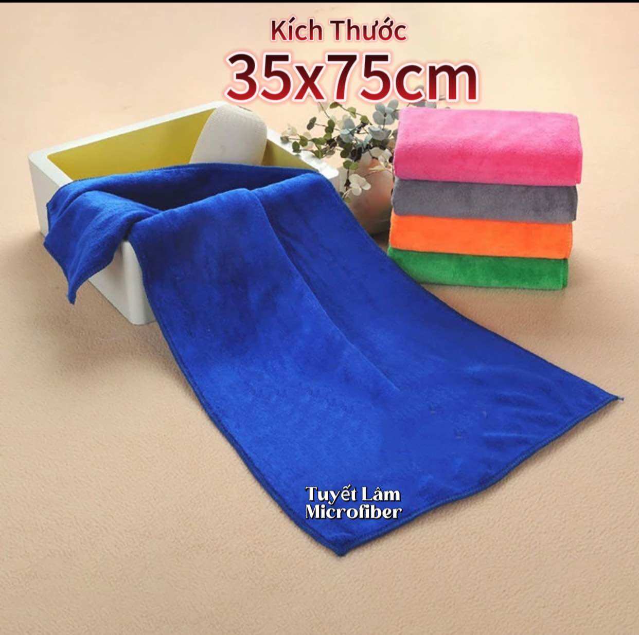 Khăn gội đầu , nail 25x25 > 35x75 siêu thấm hút loại 1