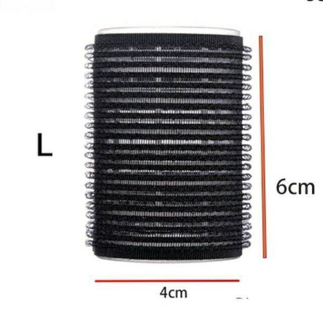 Combo 4 Lô dính cuốn tóc làm xoắn tóc màu đen (Size S/M/L)