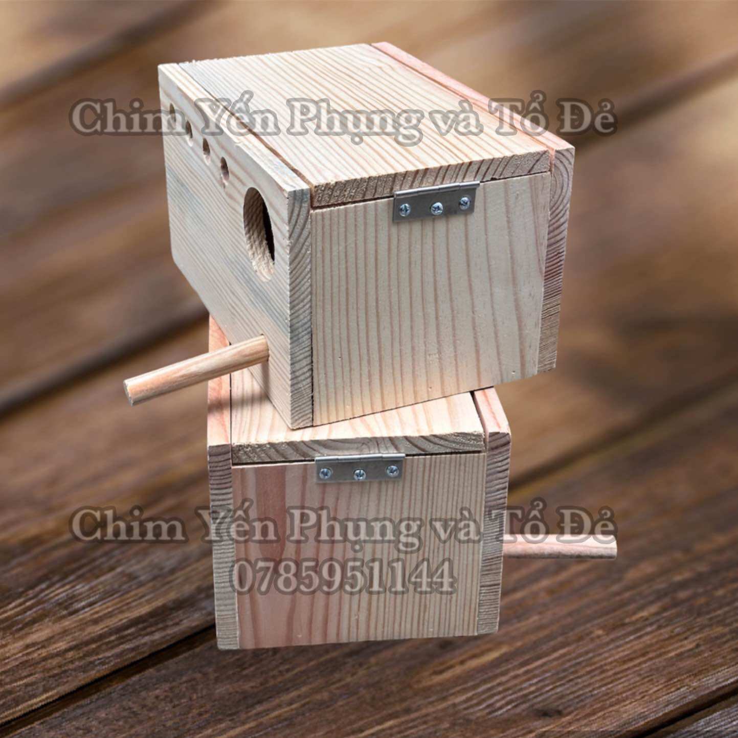 Combo 2 tổ đẻ cho chim Yến Phụng [mẫu cơ bản] chất liệu thông Mỹ.