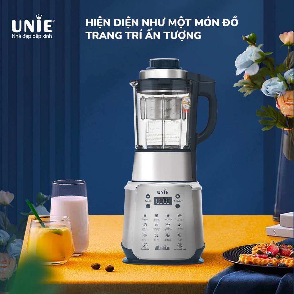 Máy làm sữa hạt unie v9s dễ vệ sinh bảo hành chính hãng