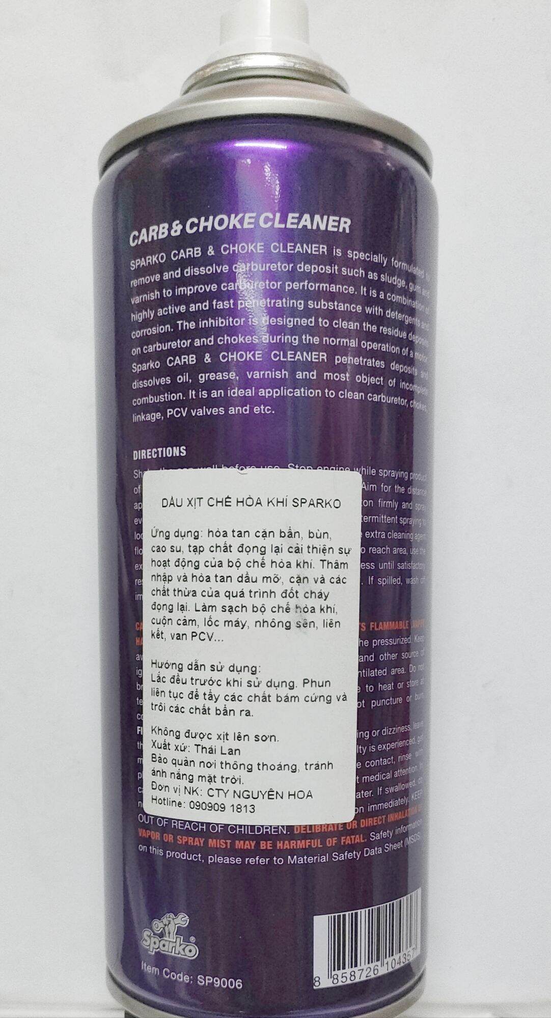 CHAI XỊT TẨY LỐC MÁY, SÊN XE 400ML