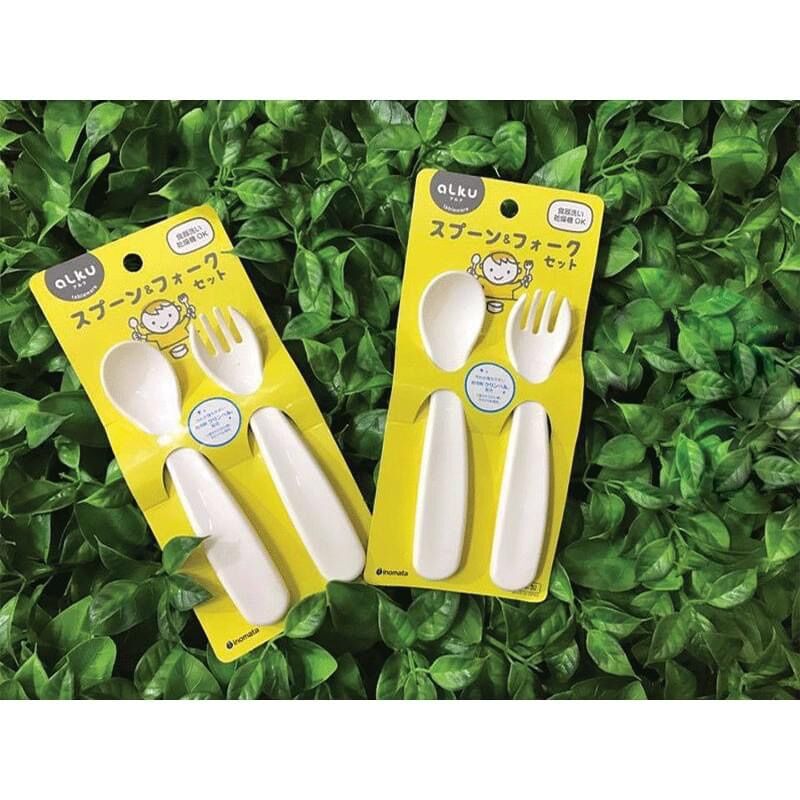 Set thìa muỗng nĩa ăn dặm Inomata Nhật Bản