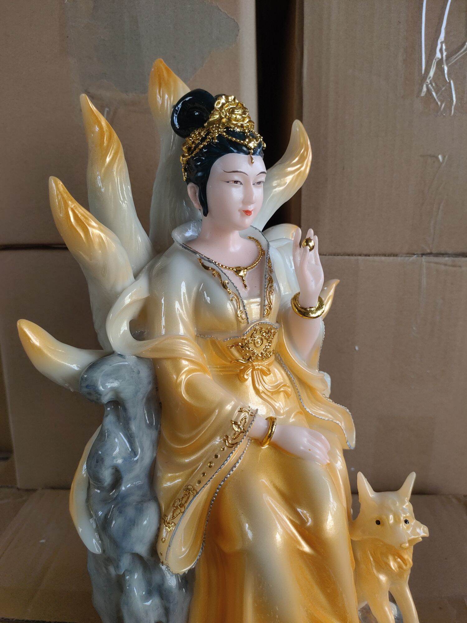 Tượng Hồ Ly Tiên cao 30cm